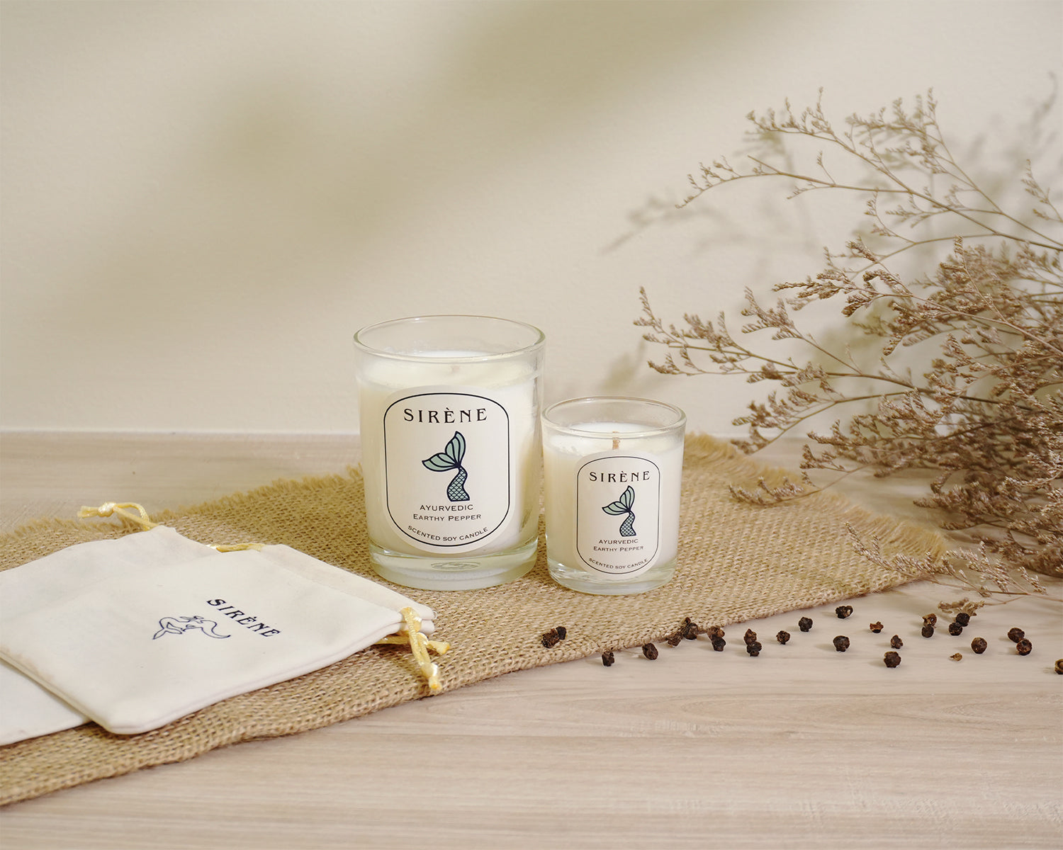 Earthy Pepper Soy Scented Candle