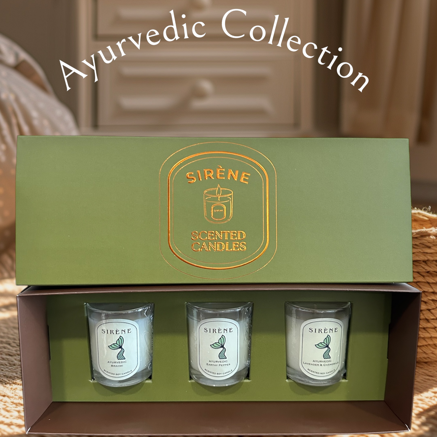 65g Ayurvedic Collection Scented Candles Gift Set