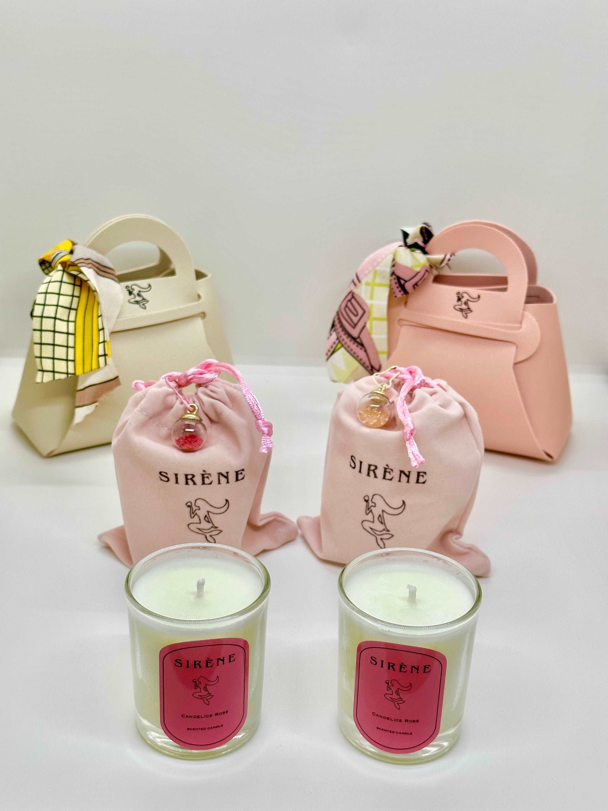 Soy Candle Couture-Inspired Gift Bag Set | Soy Wax Scented Candles