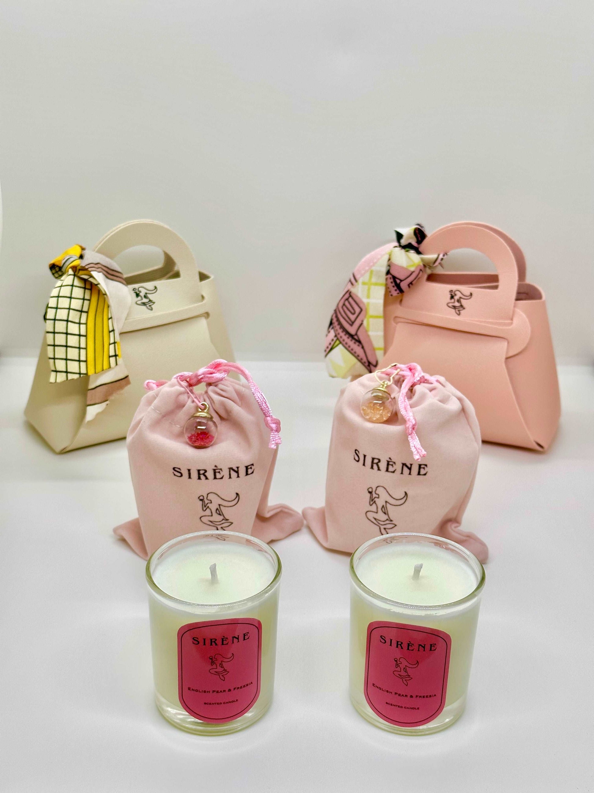 Soy Candle Couture-Inspired Gift Bag Set | Soy Wax Scented Candles