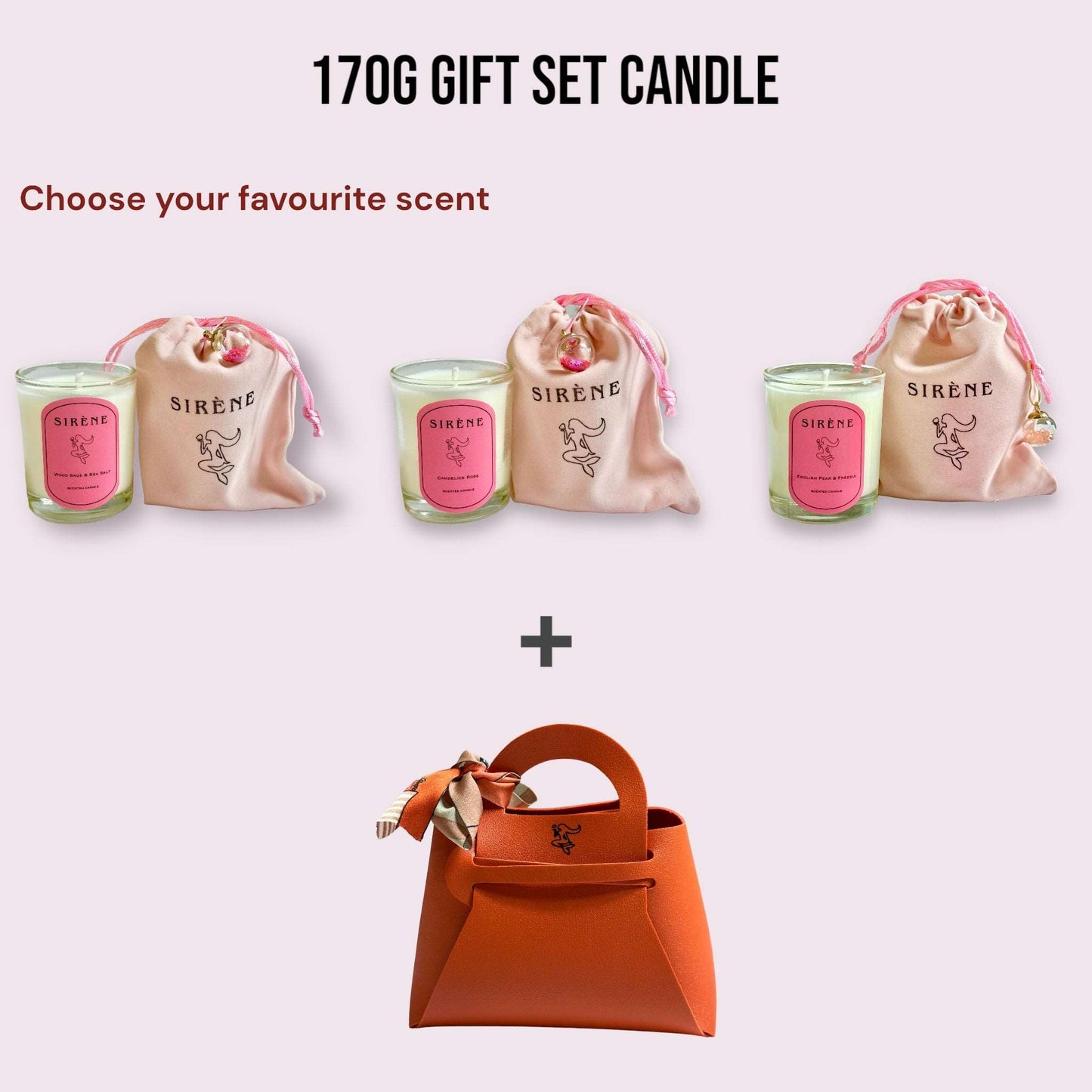 Soy Candle Couture-Inspired Gift Bag Set | Soy Wax Scented Candles