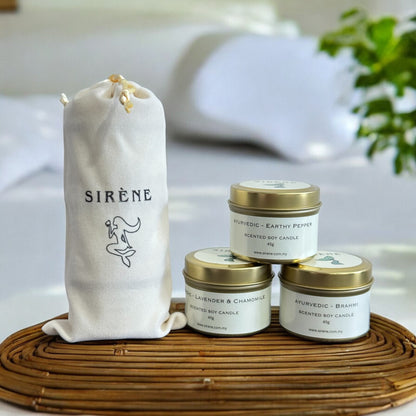 Ayurvedic Healing - Travel Set (45g x 3pcs) Soy Scented Candle