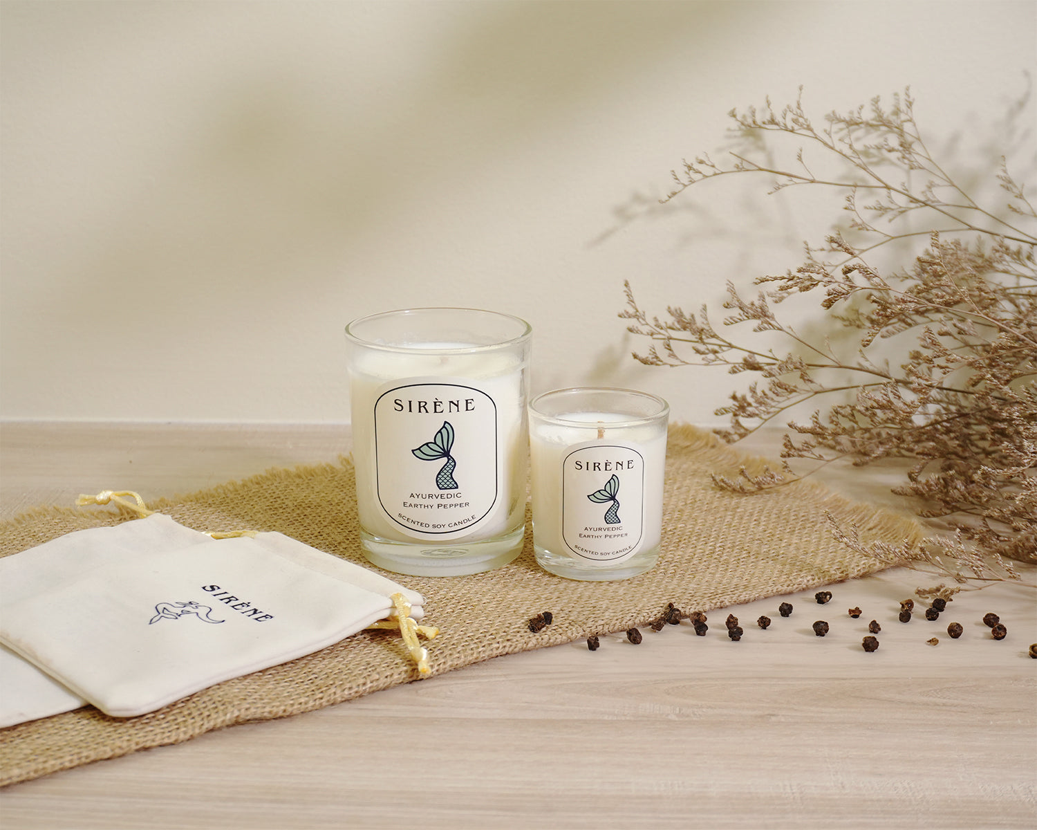 Earthy Pepper Soy Scented Candle