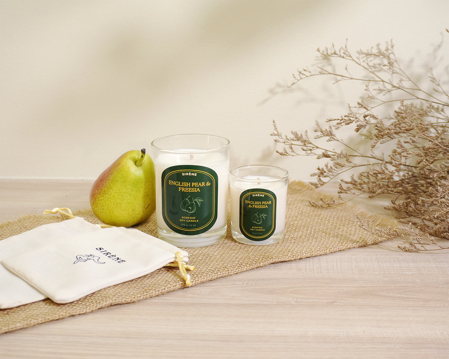 English Pear & Freesia Soy Scented Candle